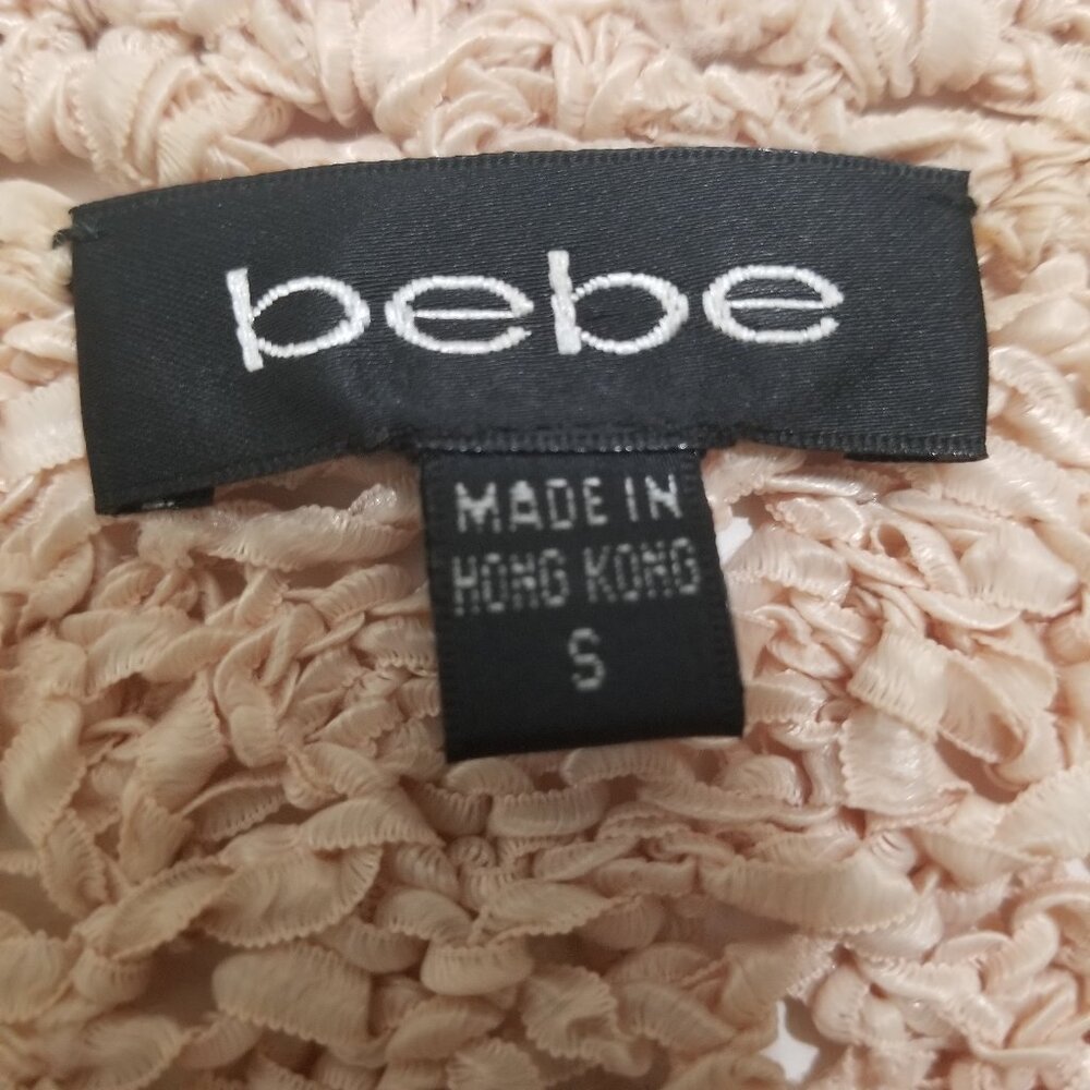 Bebe Brand Top with front bow in pink Size S - Picture 10 of 10